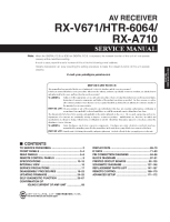 Yamaha RXA-710 - Service Manual-Part-1 